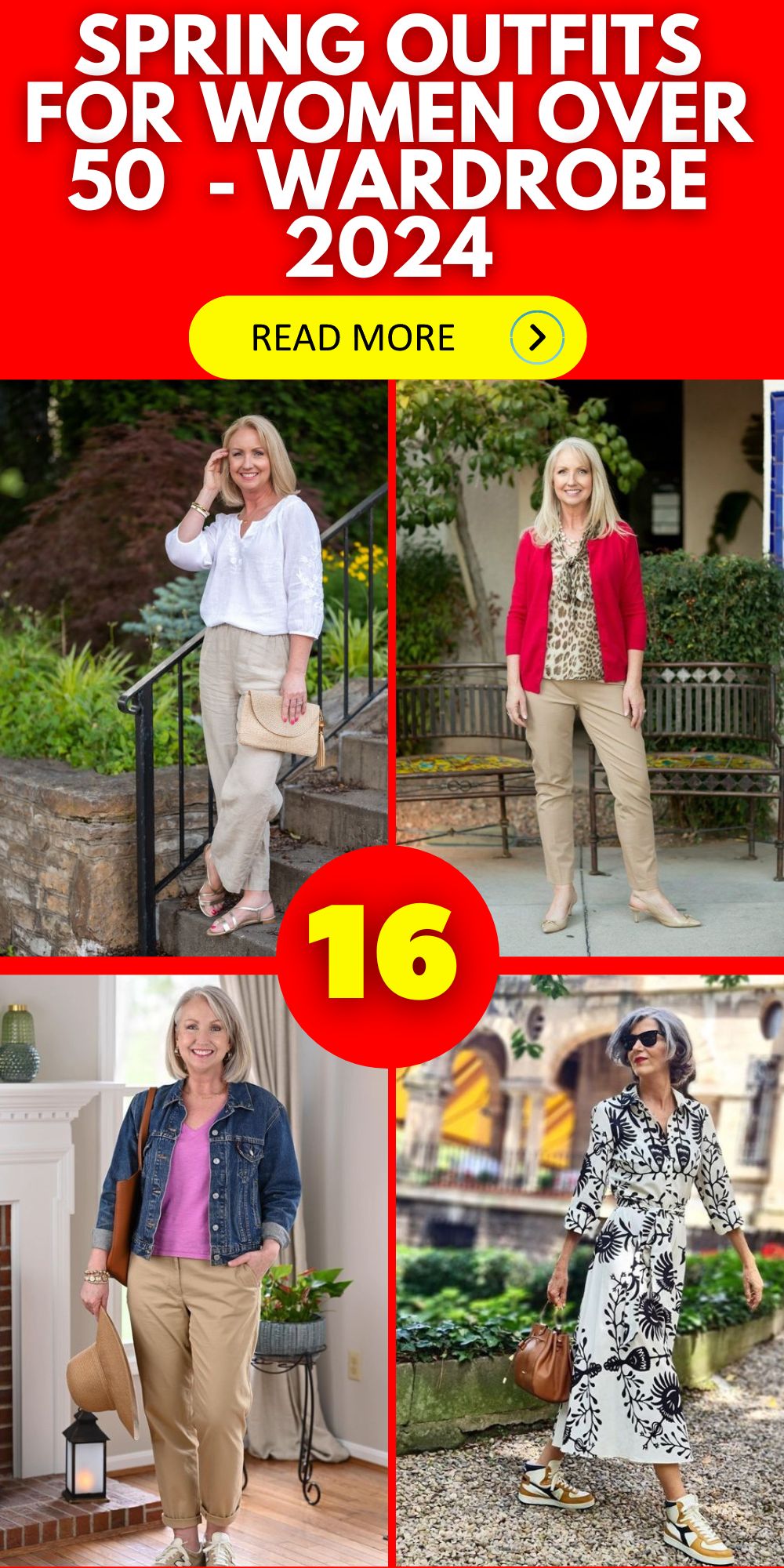 Spring Outfits for Women Over 50 – Wardrobe 2024 16 Ideas