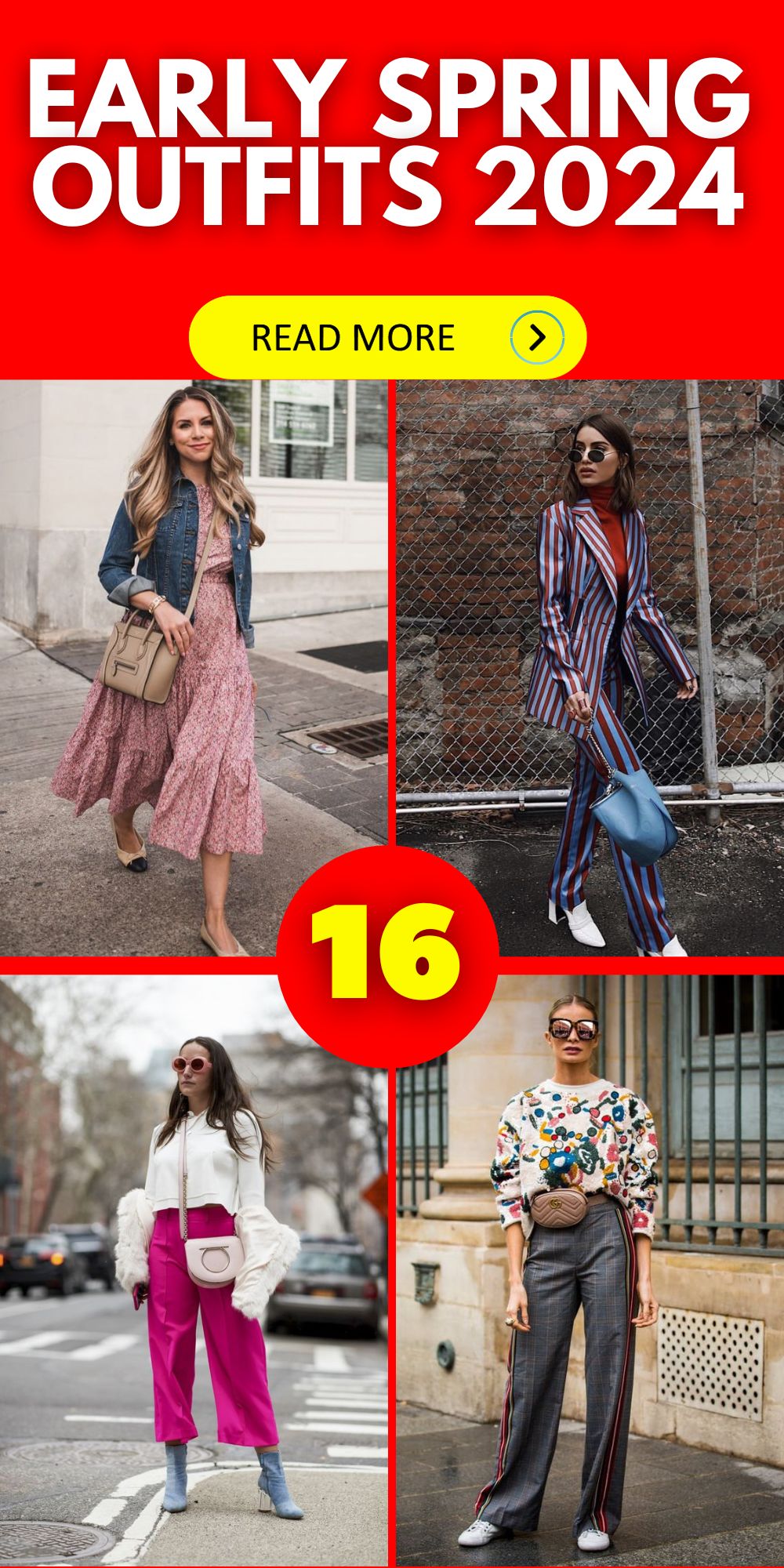 Early Spring Outfits 2024: Fresh and Trendsetting 16 Ideas