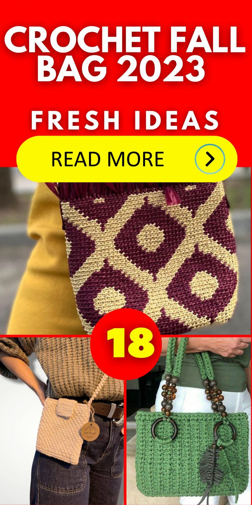 Crochet Fall Bag 2023 18 Ideas: Embrace the Season with Stylish Creations