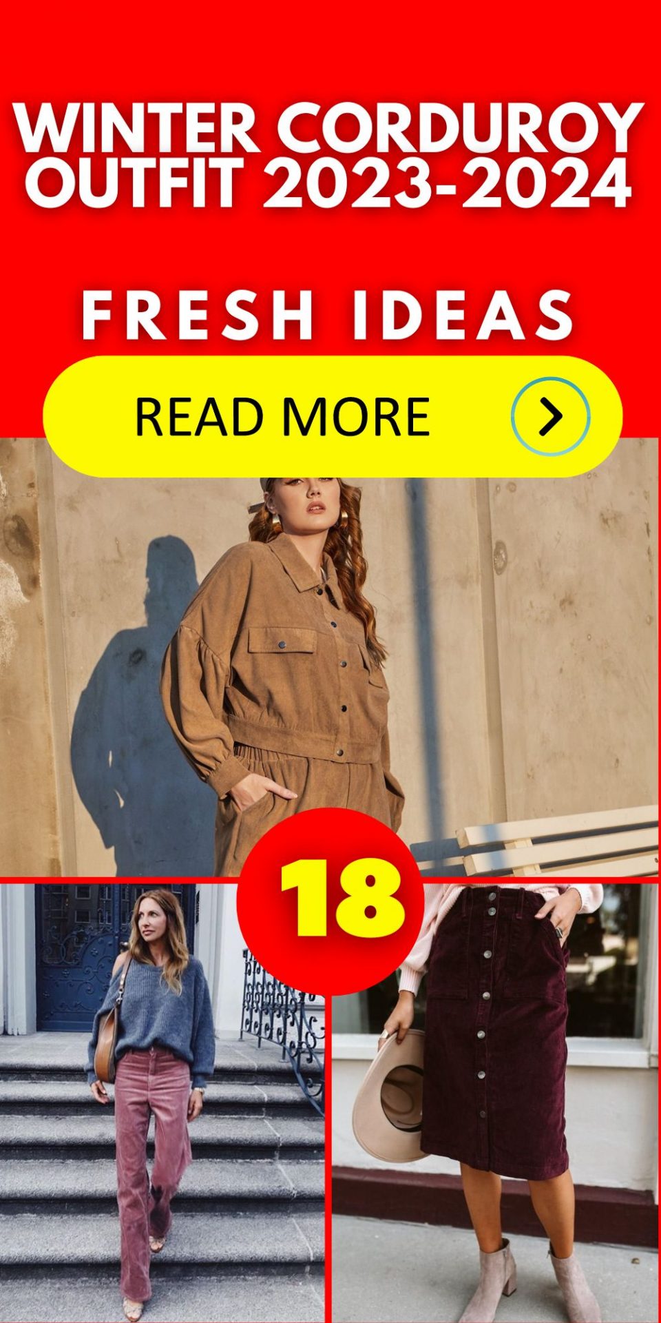 Winter Corduroy Outfit 2023-2024 18 Ideas: Stay Stylish and Warm!