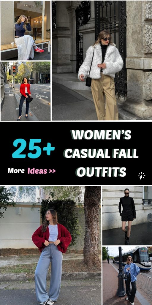 Embrace the Season: Casual Fall Fashion Looks for Women's Autumn Elegance #FallCasualStyle #WomensFallOutfits #AutumnEssentials