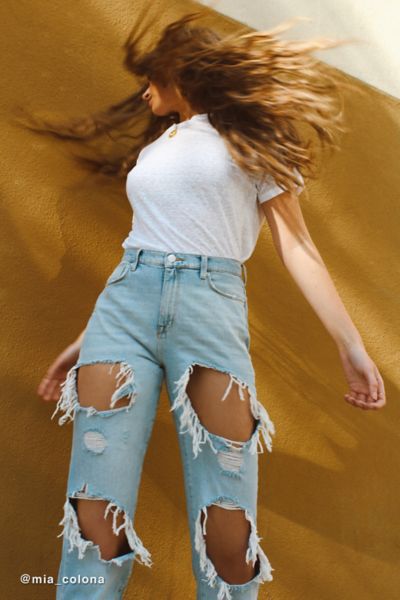 20 Brilliant Ideas Ripped Mom Jeans