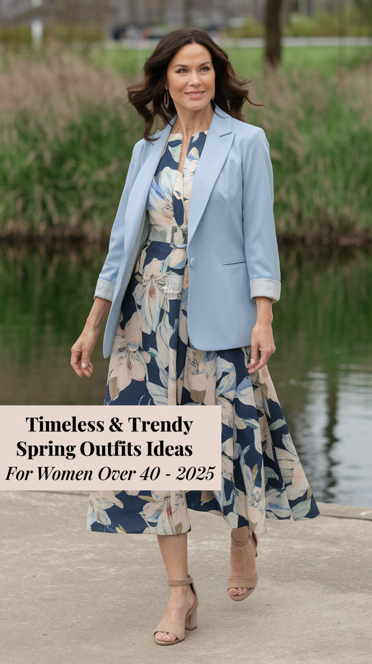 Timeless & Trendy Spring Outfits Ideas for Women Over 40 – 2025