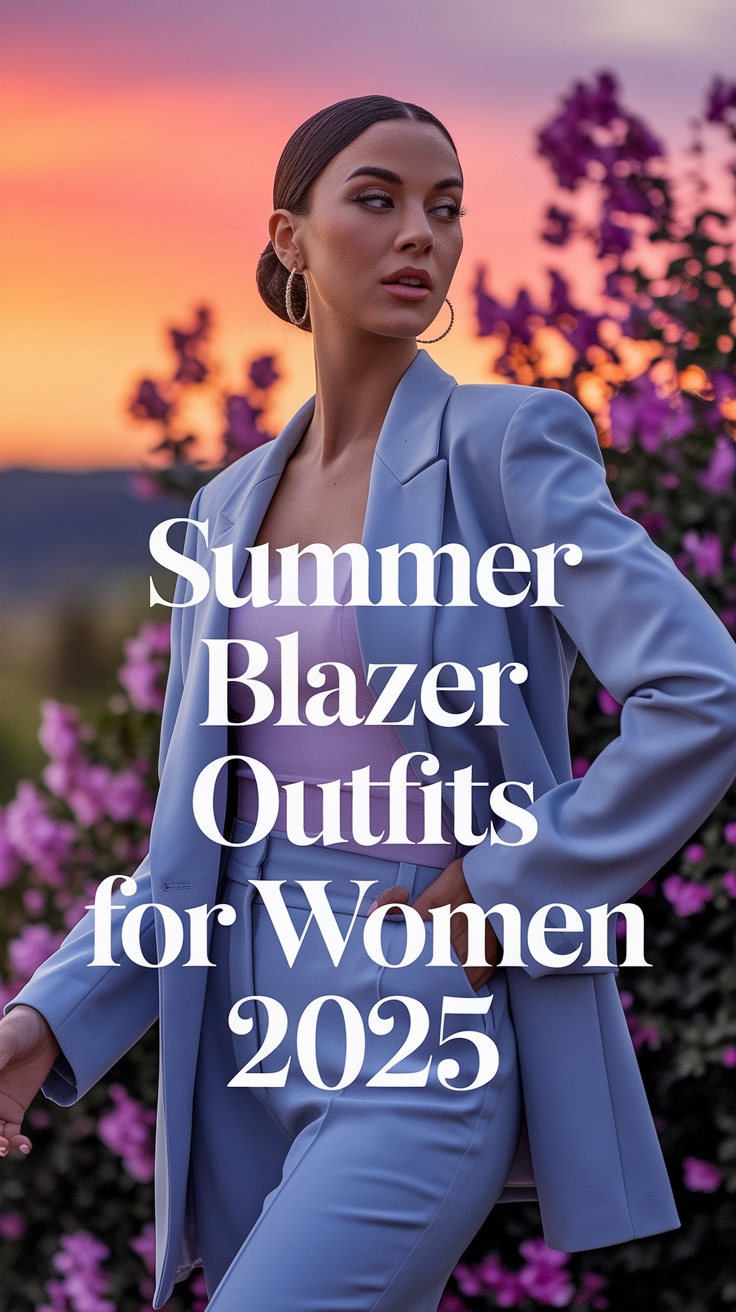 Summer Blazer Outfits for Women 2025