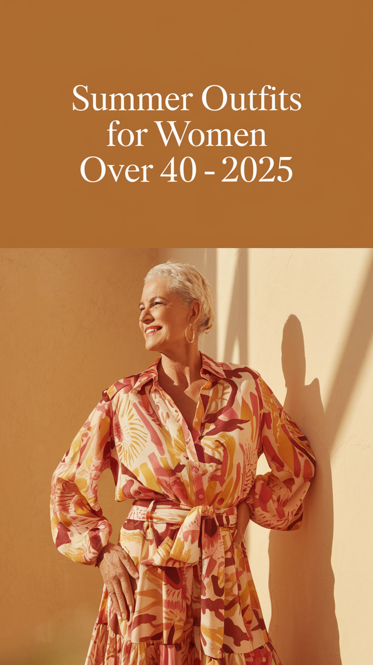 Summer Outfits for Women Over 40 – 2025: 20 Stylish and Trendy Ideas