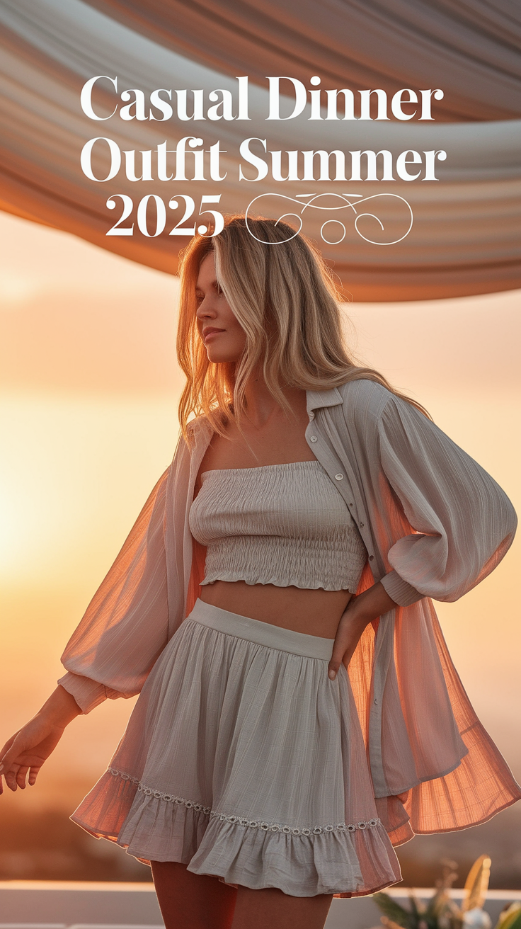 Casual Dinner Outfit Summer 20 Ideas 2025