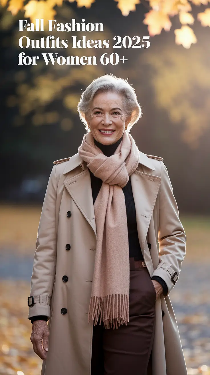 Fall Fashion Outfits Ideas 2025 for Women 60+: Classy & Casual Looks to Embrace the Season