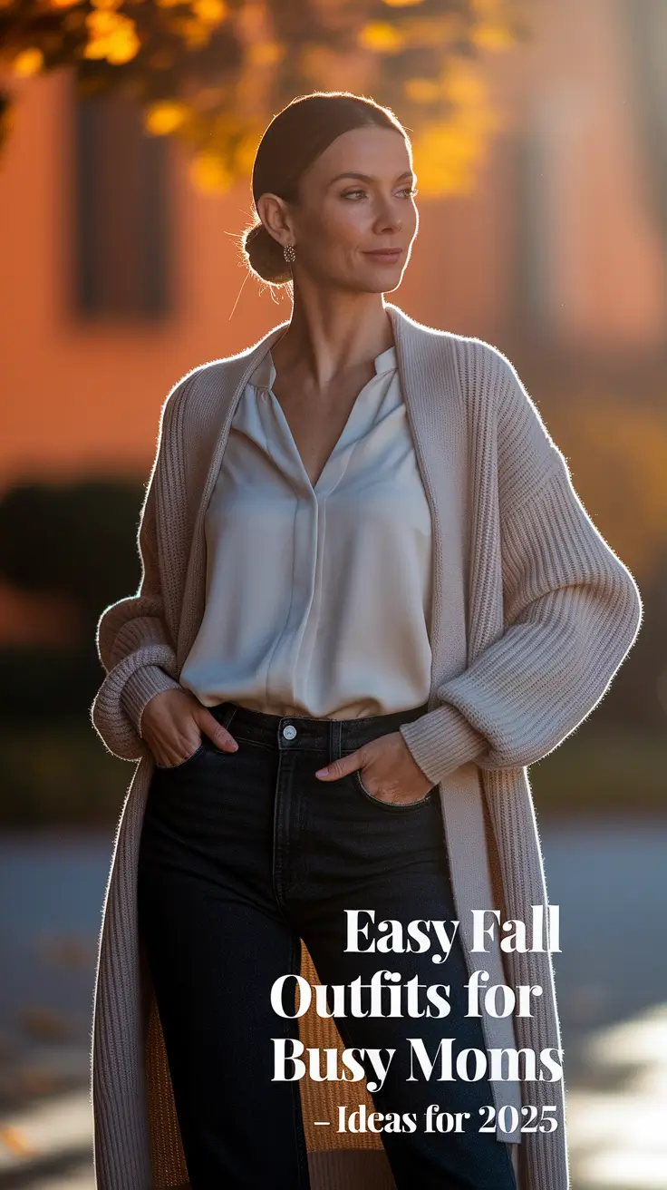 Easy Fall Outfits for Busy Moms â€“ Ideas for 2025 That Are Cute, Stylish & Totally Wearable