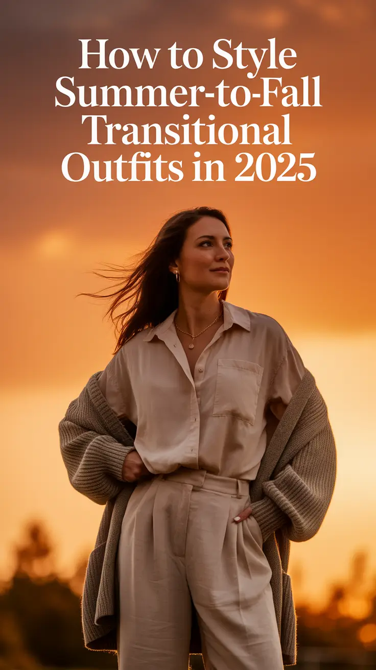How to Style Summer-to-Fall Transitional Outfits in 2025: Comfy Looks That Work for Real Life