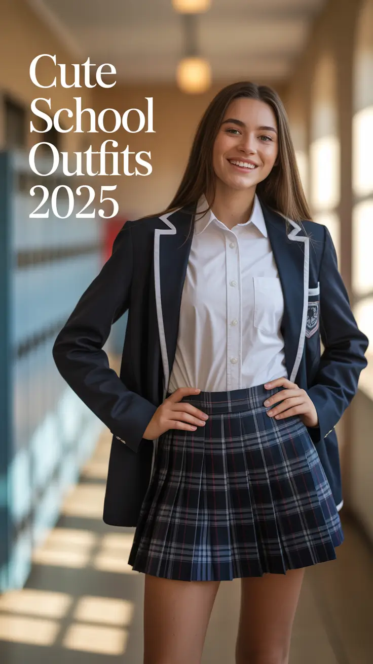 Cute School Outfits 2025 to Copy Right Now â€” From Jorts to Uniform Chic