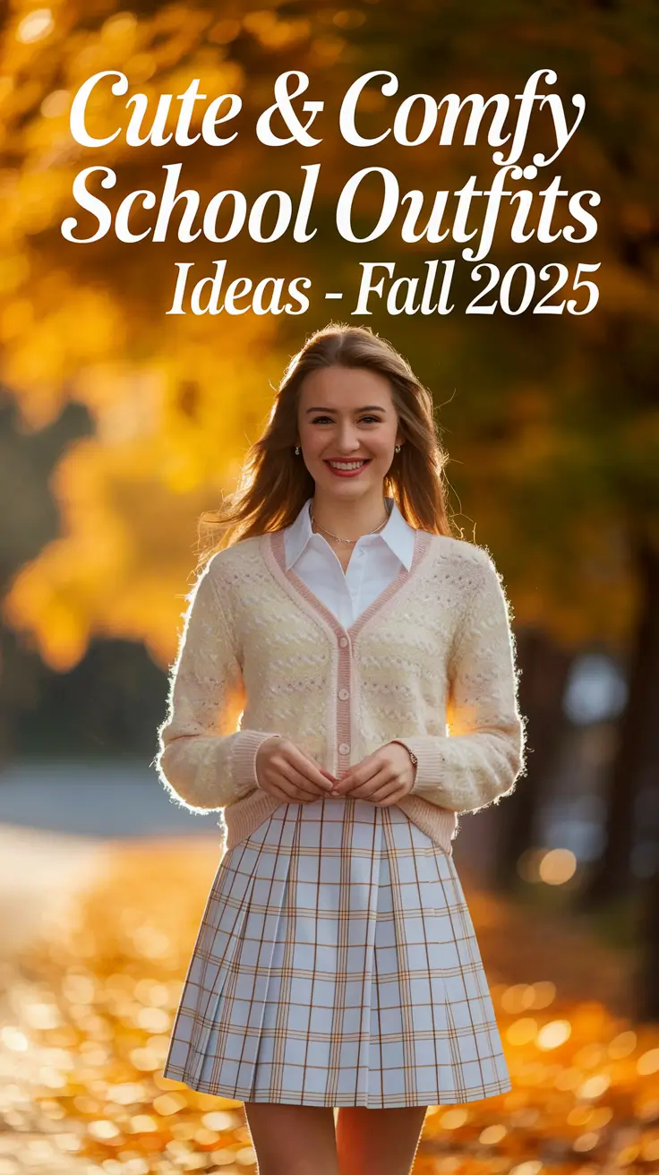 Cute & Comfy School Outfits Ideas â€“ Fall 2025 for a Stylish, Chill Back-to-School Look