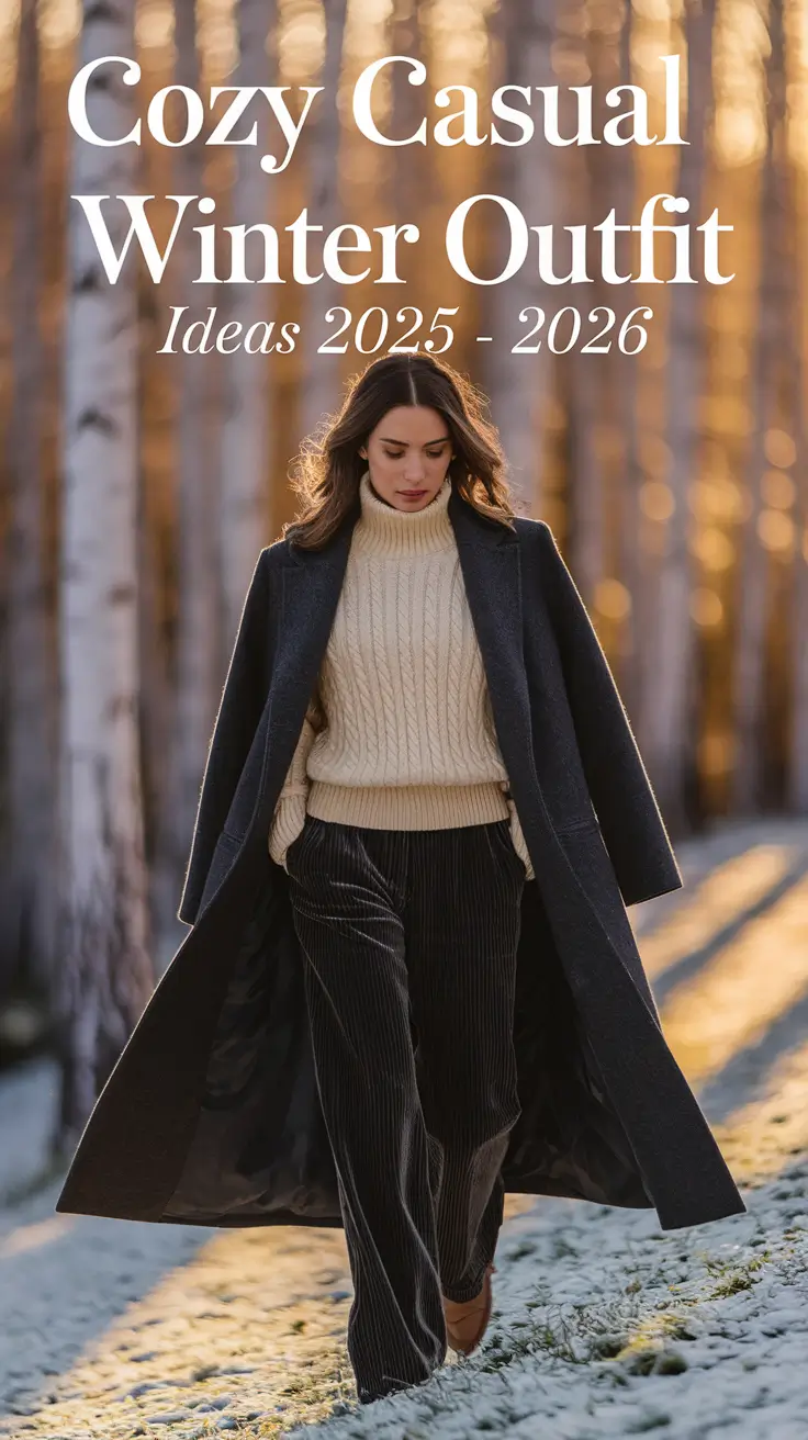 Cozy Casual Winter Outfit Ideas 2025 â€“ 2026: Chic & Comfy Looks for Women