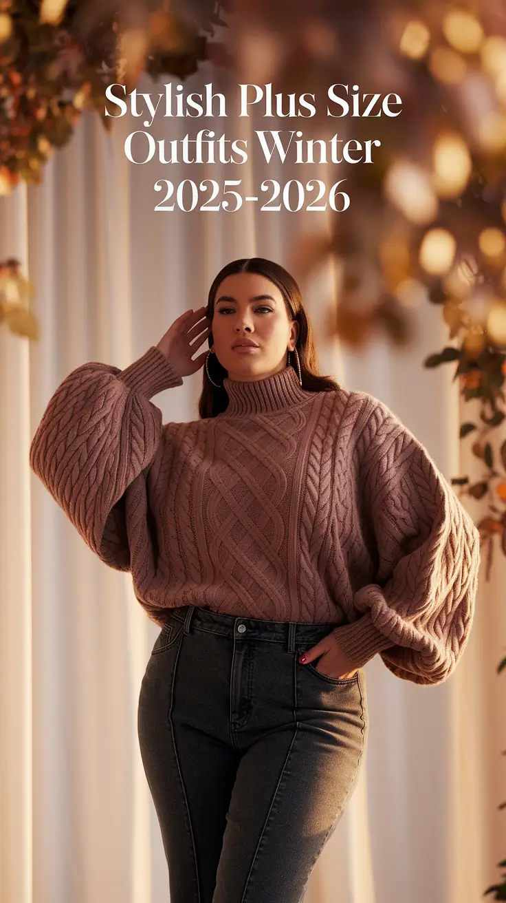 Stylish Plus Size Outfits Winter 2025â€“2026: Elegant Ideas for Women in Cold Weather