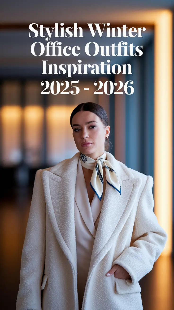 Stylish Winter Office Outfits Inspiration 2025 – 2026: Chic & Classy Ideas for Women