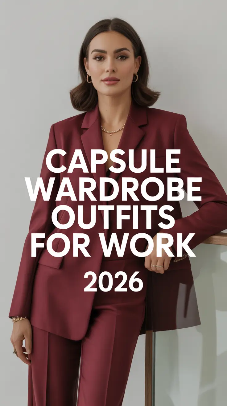 Capsule Wardrobe Outfits for Work 2026: Timeless Minimalist Ideas for Chic Women
