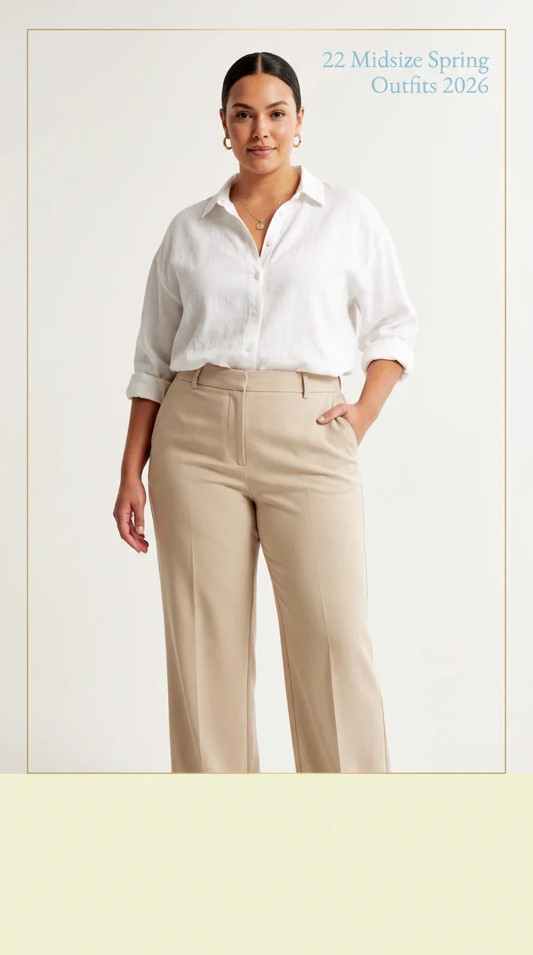 Midsize Spring Outfits 2026: Fresh Ideas for Cute, Casual & Chic Spring Style