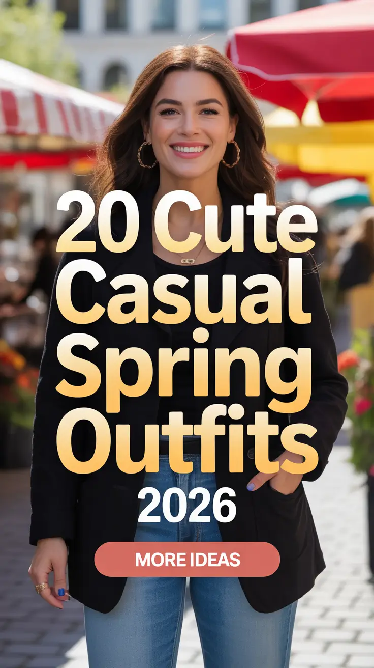 Cute Casual Spring Outfits 2026: Chic & Comfy Ideas for Women This Spring