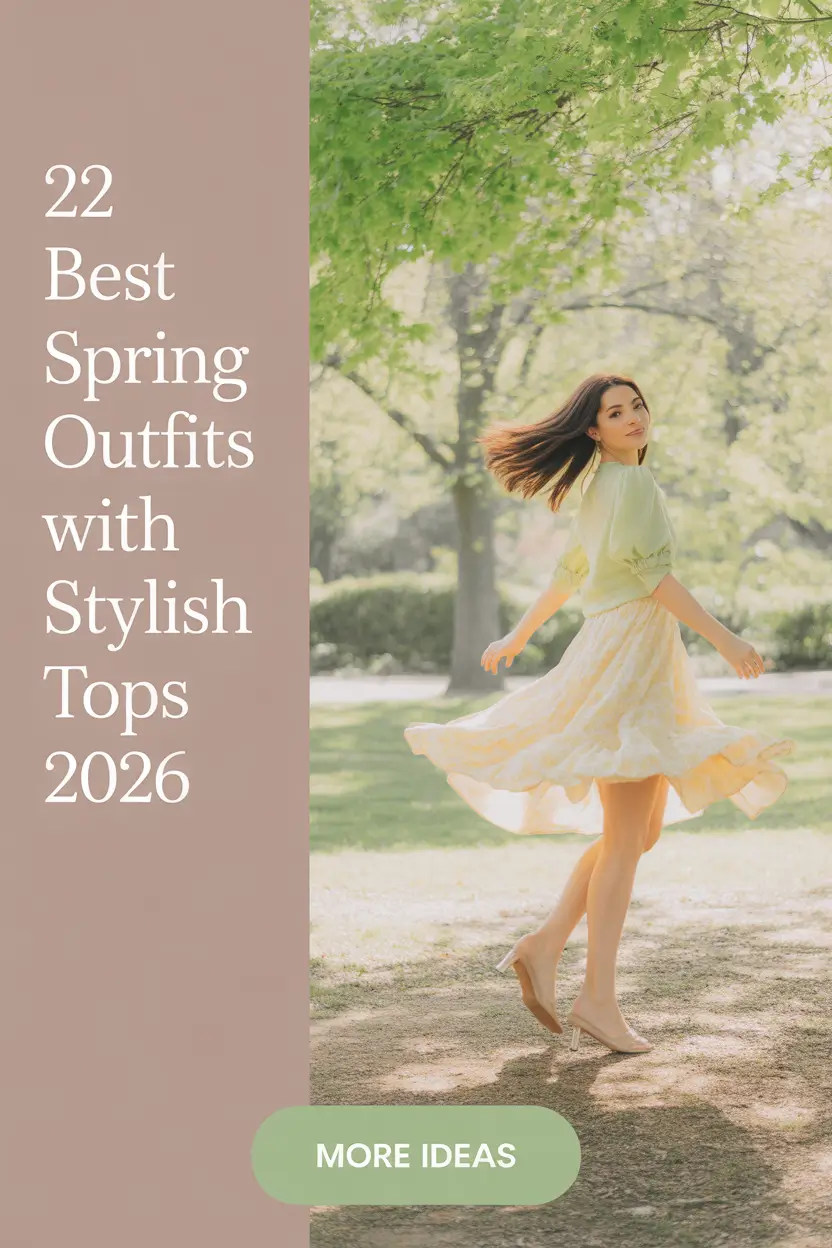 Best Spring Outfits With Stylish Tops 2026: Fresh Looks With Color, Texture, and Denim Classics