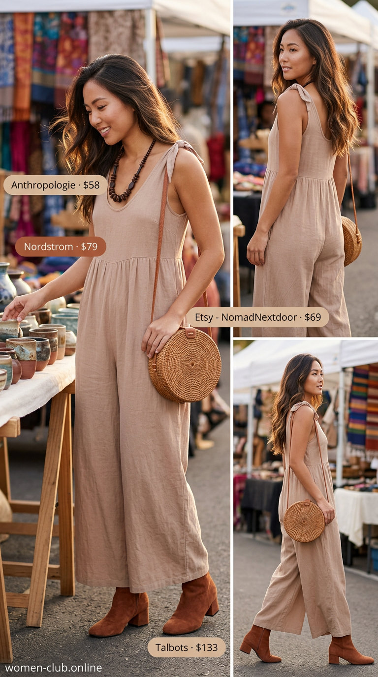 22 Chic Neutral Summer Linen Jumpsuits for Women in 2026