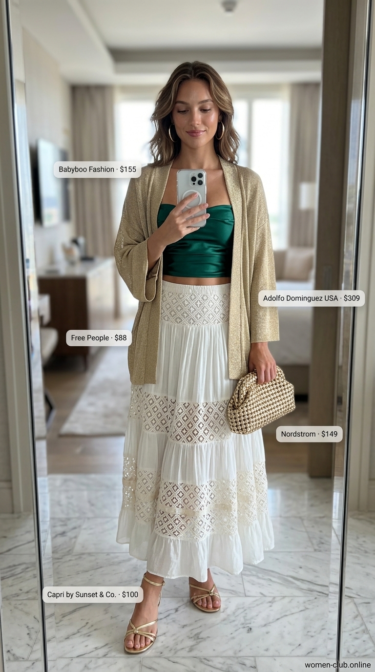 25 Chic Summer Tube Top with Maxi Skirt Outfits for Women 2026 You’ll Love